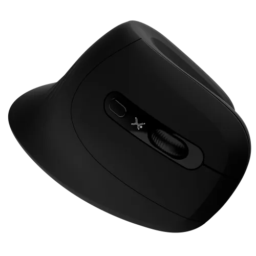 MOUSE INALAMBRICO VERTICAL CLICK SILENCIOSO ERGONÓMICO 3200DPI SNOUSE - NEGRO