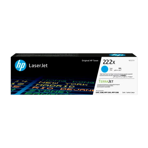 Toner HP LaserJet 222X Cian