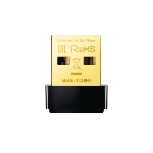 TP-Link Adaptador de Red USB ARCHER T2U NANO, Inalámbrico, WLAN, 633 Mbit/s, Doble Banda 2.4/5 GHz