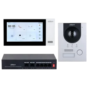 DAHUA KTP01L(S) - Kit de Videoportero IP con Frente de Calle Metálico Antivandálico y cámara de 2MP.