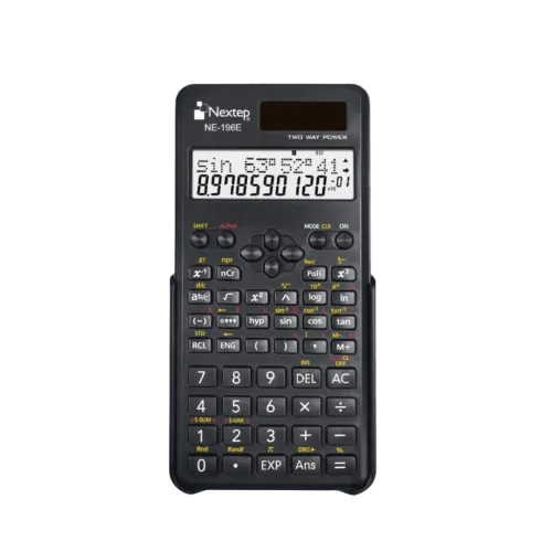 Calculadora Nextep Cientifica 10+2 Digitos Doble Linea 240 Funciones Solar/bateria