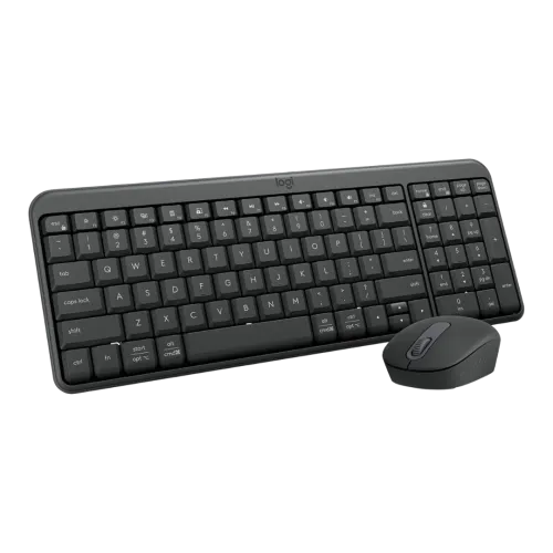 Kit de Teclado y Mouse Logitech MK250 Compact, Inalámbrico, Bluetooth, Gris, Español