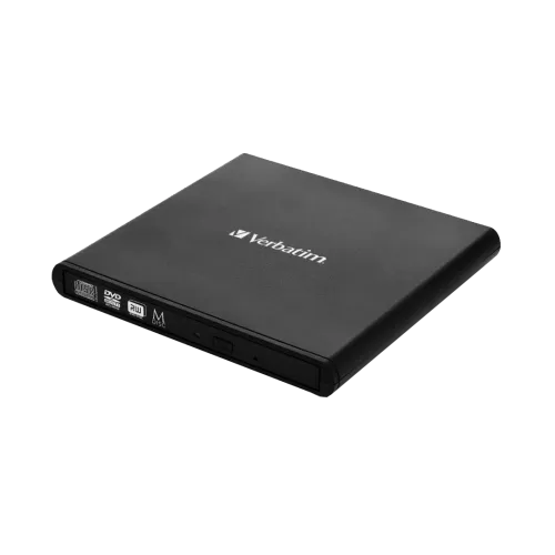 Verbatim Slimline Quemador de DVD, DVD+RW 8x / CD-RW 24x, USB 2.0, Externo, Negro