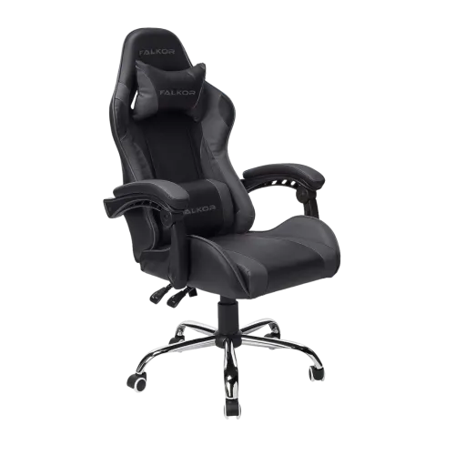 Silla Gamer Ergonómica Modelo Falkor Color Negro